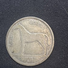 1928 Irish Free State Half Crown &ndash; First Year of Issue &ndash; .750 Silver