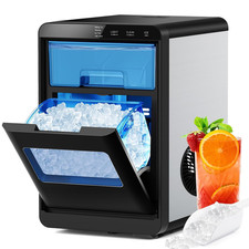 Nugget Ice Makers Countertop, Pebble Ice Machine  Crushed Ice Maker 44Lbs/24H,
