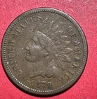 1879 US Indian Head Cent! FINE/VF Details! Lower Mintage! Old US Coin!