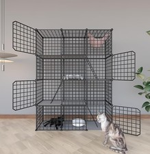 Indoor Cat Enclosure Playpen with Platforms