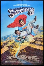 SUPERMAN III 1983 Christopher Reeve, Richard Pryor, Margot Kidder US 1-SHEET
