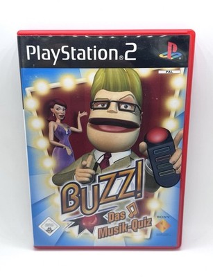 Buzz Das Musik-Quiz PS2   PAL Komplett mit Handbuch Top Zustand Sammler Rare