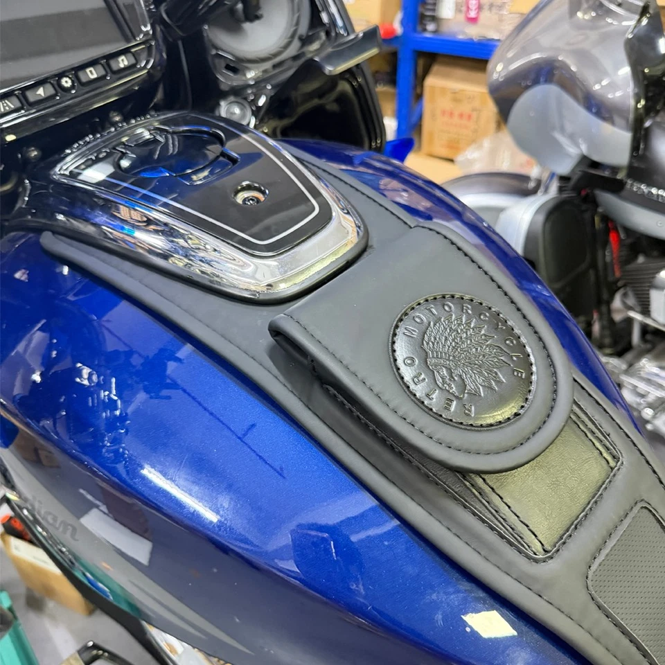 New Motorcycle Fuel Tank Bag Gas Bag For Indian Challenger Dark Horse 2022-2026 - Imagen 3 de 4