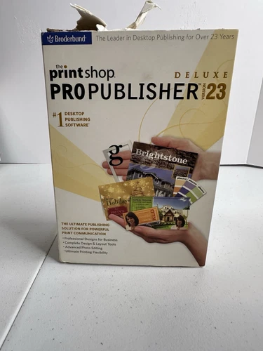 Broderbund - The Print Shop - Pro Publisher Deluxe - v.23 Desktop Publishing