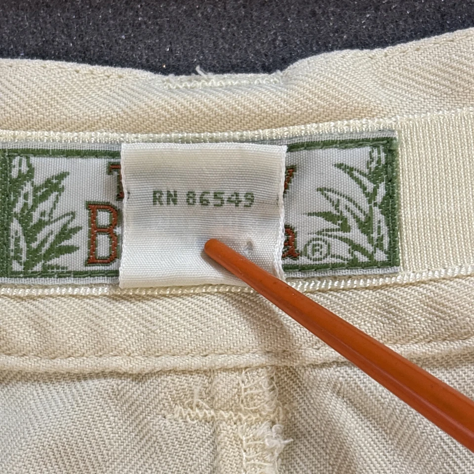 Bermuda Tommy Bahama amarelo manteiga marfim 100% seda tamanho 12 viagem verão - Imagem 4 de 4