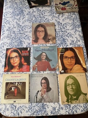 Nana Mouskouri LP Record Lot 7 Albums Greek French Pop Folk Philips Fontana