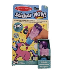 Melissa Doug Sticker WOW Purple Unicorn Sticker Stamper Activity Pad Set 24...