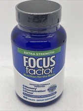 Focus Factor Extra Strength Brain Supplement 60 Count Multivitamin Focus!!!