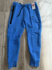 NWT! Mens Nike Tech Fleece Joggers Slim Fit Taper Leg Blue Sz L $ 125 FB8002-435