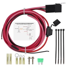 Electric Fuel Pump Relay Kit Universal Fit 12V System 80 AMP Waterproof Fuel ...