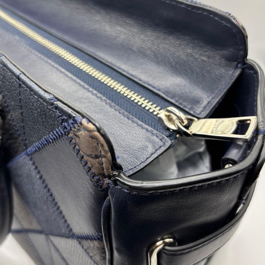 COACH Leather Patchwork Handbag Shoulder Bag 2way… - image 7