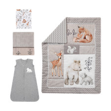  Color: Painted Forest Lambs  Ivy-4-Piece Crib Bedding Set 525