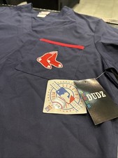 Boston Red Sox MLB Genuine Merchandise Blue Medical Scrub Top Men's Medium