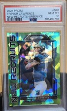 2021 Panini Prizm - New Recruits Trevor Lawrence #NR-1 Green Ice Prizm (RC)