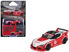 Mini GT MGT01103 1/64 Toyota GR Supra "LB-Works" Red with White