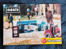 Oasis Be Here Now Postcard Virgin Megastore Flyer 1997