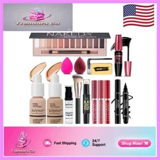 Complete All-in-One Makeup Kit for Women - 12 Colors, Hypoallergenic & Versatile