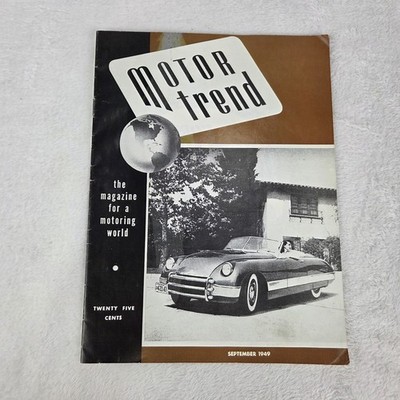 Motor Trend Volume One Number One 1999 reprint 1949 Magazine Kurtis Sports Car