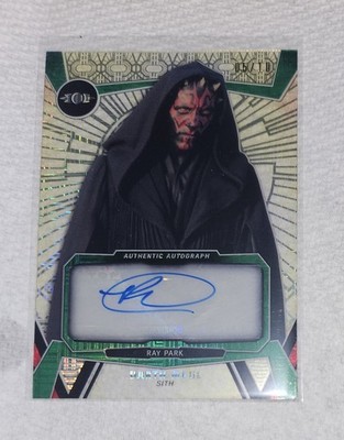 Ray Park Darth Maul 2017 Topps Star Wars High Tek 5/10 Autograph 