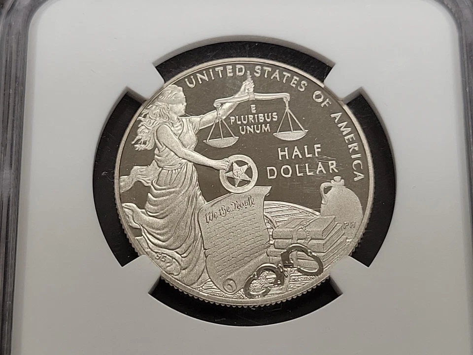 2015-S 50c U.S. Marshals Service Half Dollar NGC PF69 Ultra Cameo - Image 3 of 4
