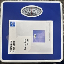 Medline Mechanical Floor Scale MDR300FM 300 lb Capacity Analog Bathroom Scale