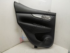 Nissan Qashqai J11 13-21 MK2 Rear Door Card Panel Passenger Silver Trim Leather