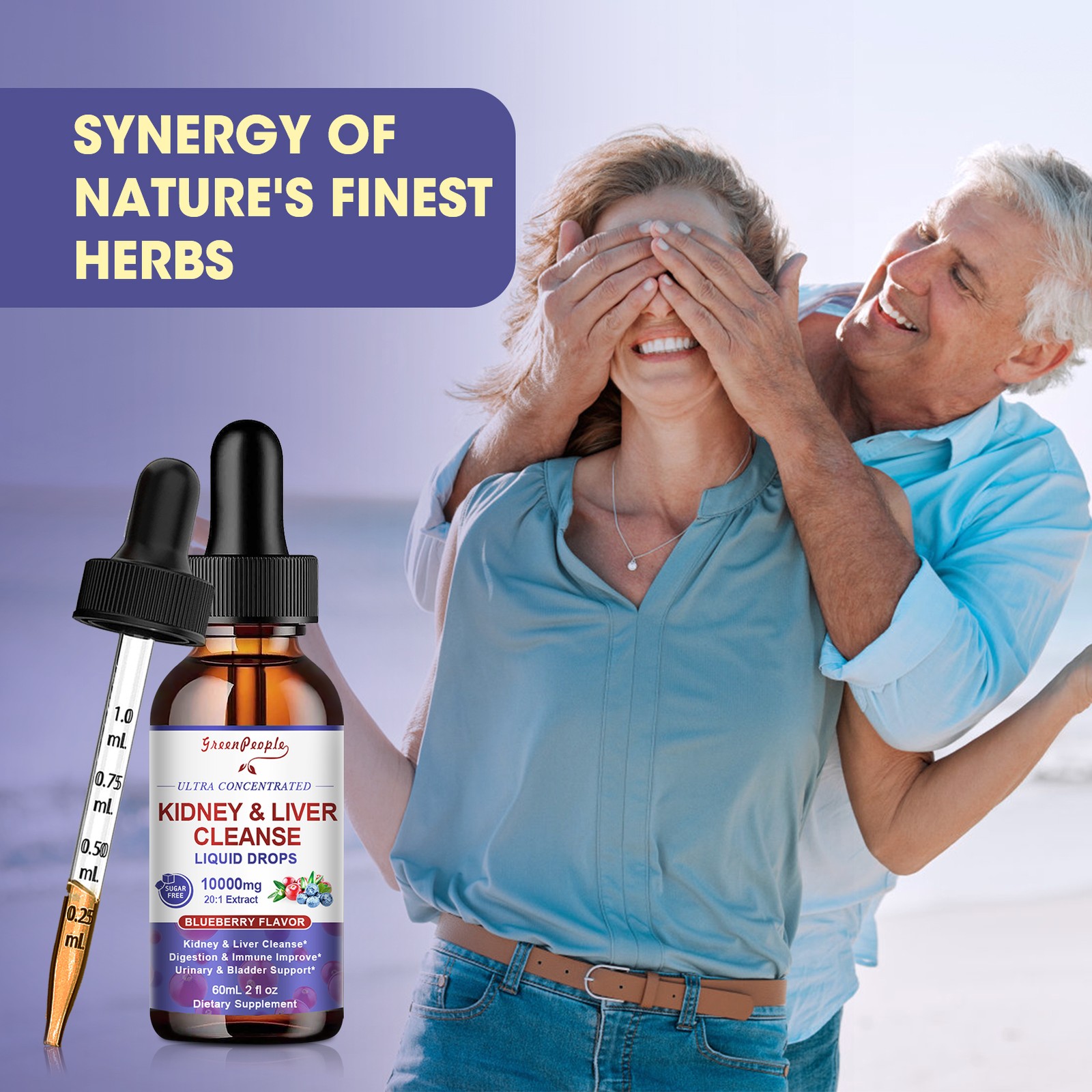 Global Healing Kidney Health - Organic Kidney Cleanse & Detox - Non-GMO 2 Fl Oz