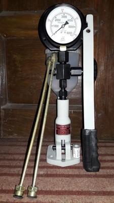 DIESEL INJECTOR NOZZLE TESTER ECONOMY MODEL 420 KG / 6000 PSI GAUGE DUAL SCALE