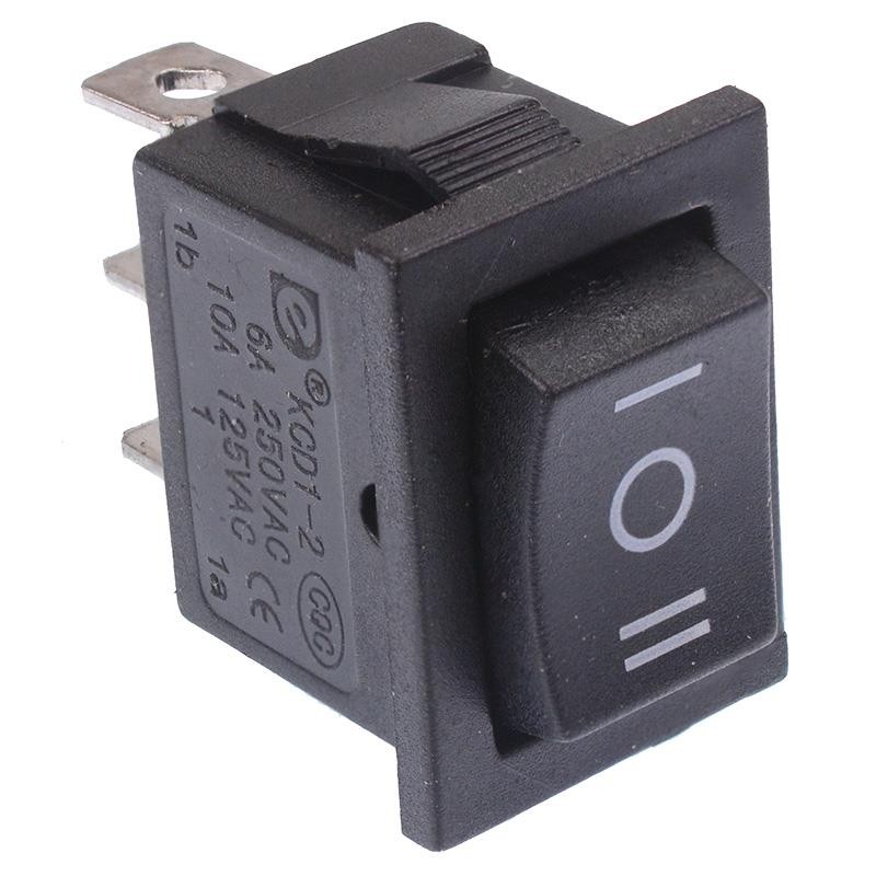 10 x (On)-Off-(On) Momentary Rectangle Rocker Switch SPDT
