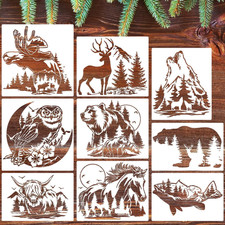 Wood Burning Stencils for Painting 12" Wildlife Stencil