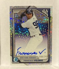 2024 Bowman Chrome - Francisco Vilorio #CPA-FV Speckle Refractor /299 (AU, RC)