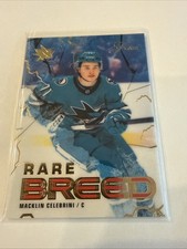 MACKLIN CELEBRINI 2025-26 Flair Hockey Rare Breed SP Sharks 7of 8