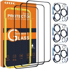 for iPhone 16 Pro Max Screen Protector with Camera Lens Protector, Military G...