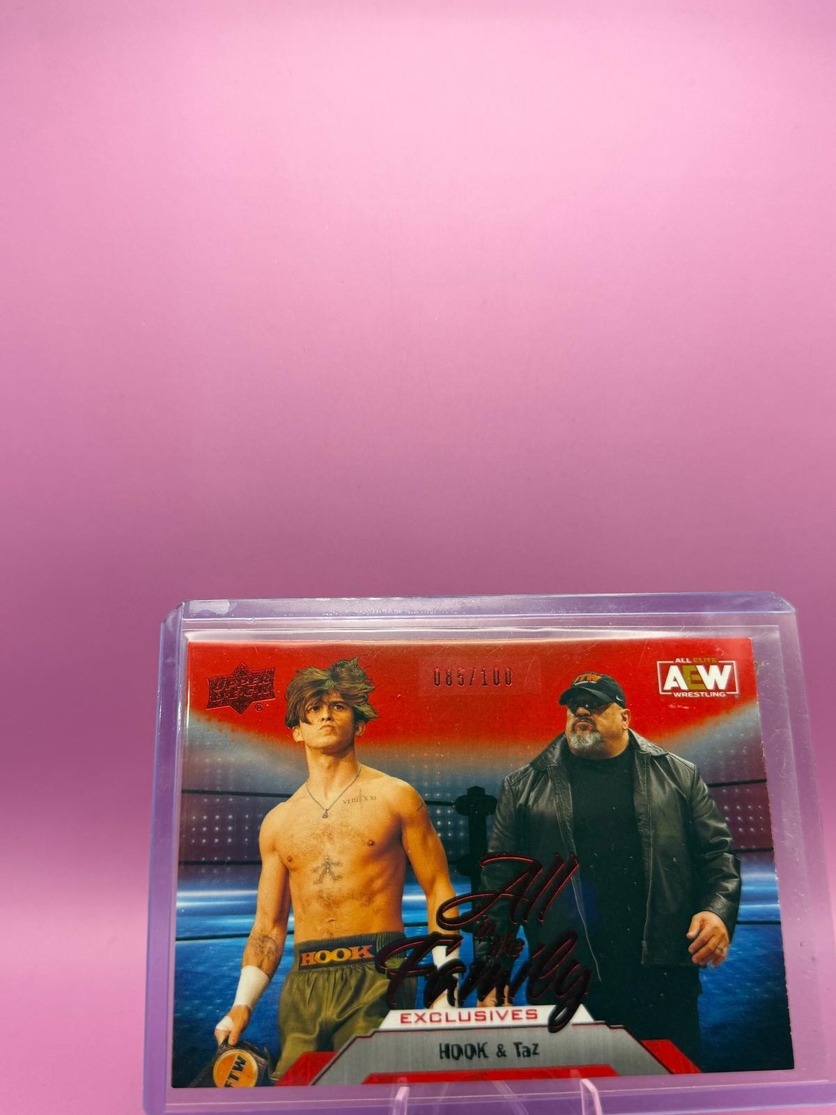 2023 Upper Deck AEW #95 HOOK / Taz Exclusives #/100
