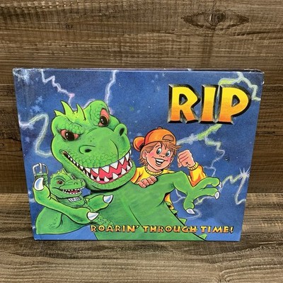 Vtg Rip Roaring Through Time Childrens Book Sounds Fun Dinosaurs Time Travel