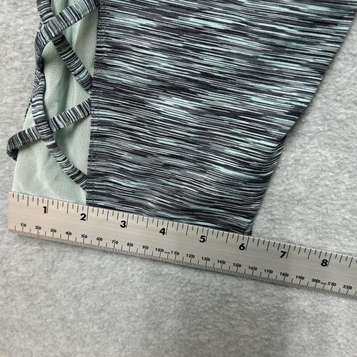 Champion Mint Green Black Capri Leggings Women's Size XL Athleisure Mesh Detail - Picture 13 of 14