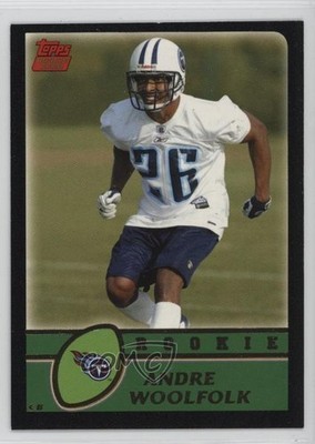 2003 Topps Rookie Black /150 Andre Woolfolk #366 Rookie RC xb4