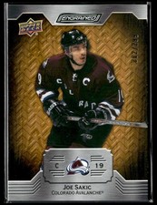 2023-24 Upper Deck Engrained Oak Joe Sakic 002/299 Colorado Avalanche #73