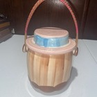 Vintage Ceramic  Granny With Kane Handle Biscuit Jar — photo 3