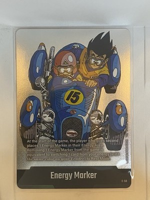 Dragon Ball Super Fusion World Manga SB01 Energy Marker E-50 Silver Son Goku