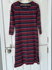 Toad&Co Women's Medium Long Sleeve Striped Dress Organic Cotton