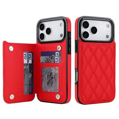 For iPhone 17 Air 16 Pro Max 12 14 13 15 11 XR XS Phone Case Leather Card Holder