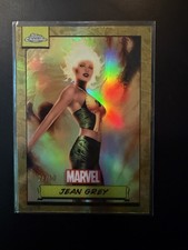 2024 Topps Chrome Marvel Jean Grey 28/50 Gold Refractor Mint