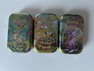 Pokemon Prismatic Evolutions Mini Tin SV8.5 3x Tins EN NEU OVP