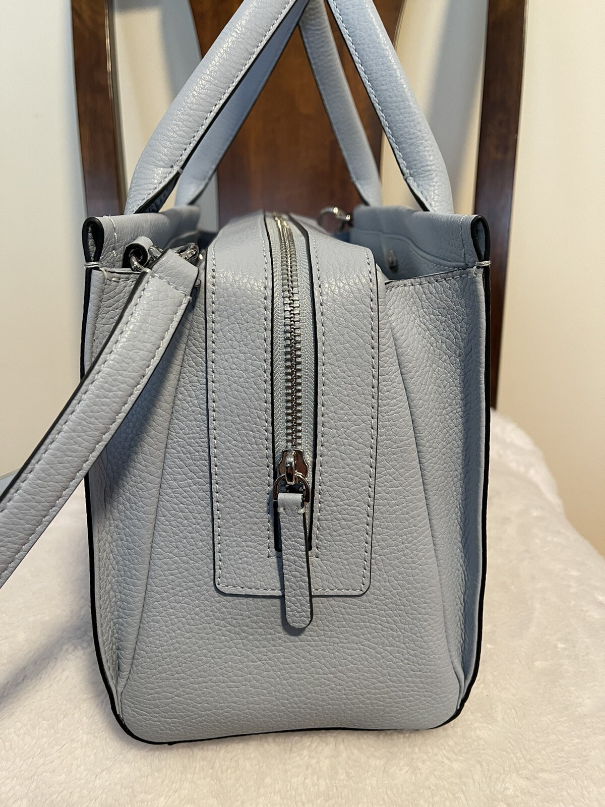 Kate Spade blue ocean fog genuine leather handbag Retail: $399~ NWT~