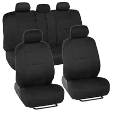 Car Seat Covers for Volkswagen Jetta 2 Tone Color Black w/ Split Bench