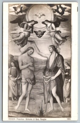 Baptism of Christ  Battesimo di Gesu  Postcard