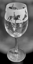 DRESSAGE Frieze Boxed 35cl Crystal Wine Glass