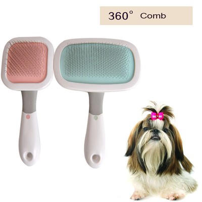 Pet Dog Cat Grooming Slicker Brush Comb Tool 360 Rotating For