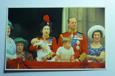 Q614 Die jungen Prinzen 13. Juni 1964 Queen Elizabeth II Postkarte Nr.37